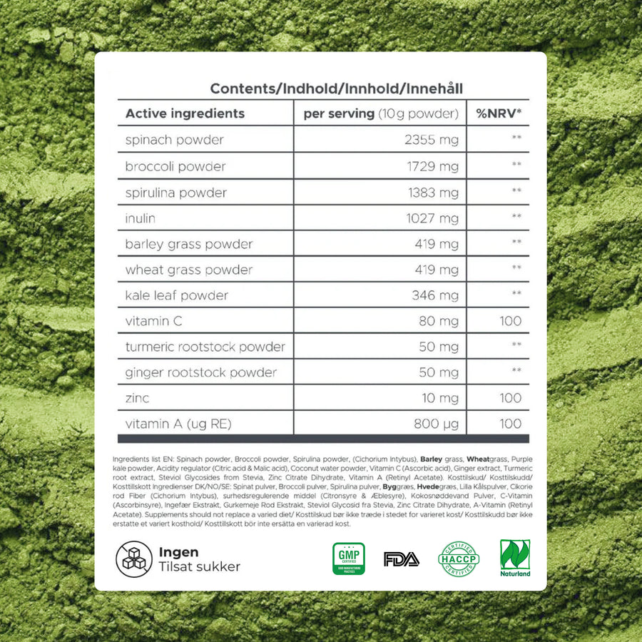 Kaufe 3, erhalte 4 Greens + kostenlosen Mixer - billede 10