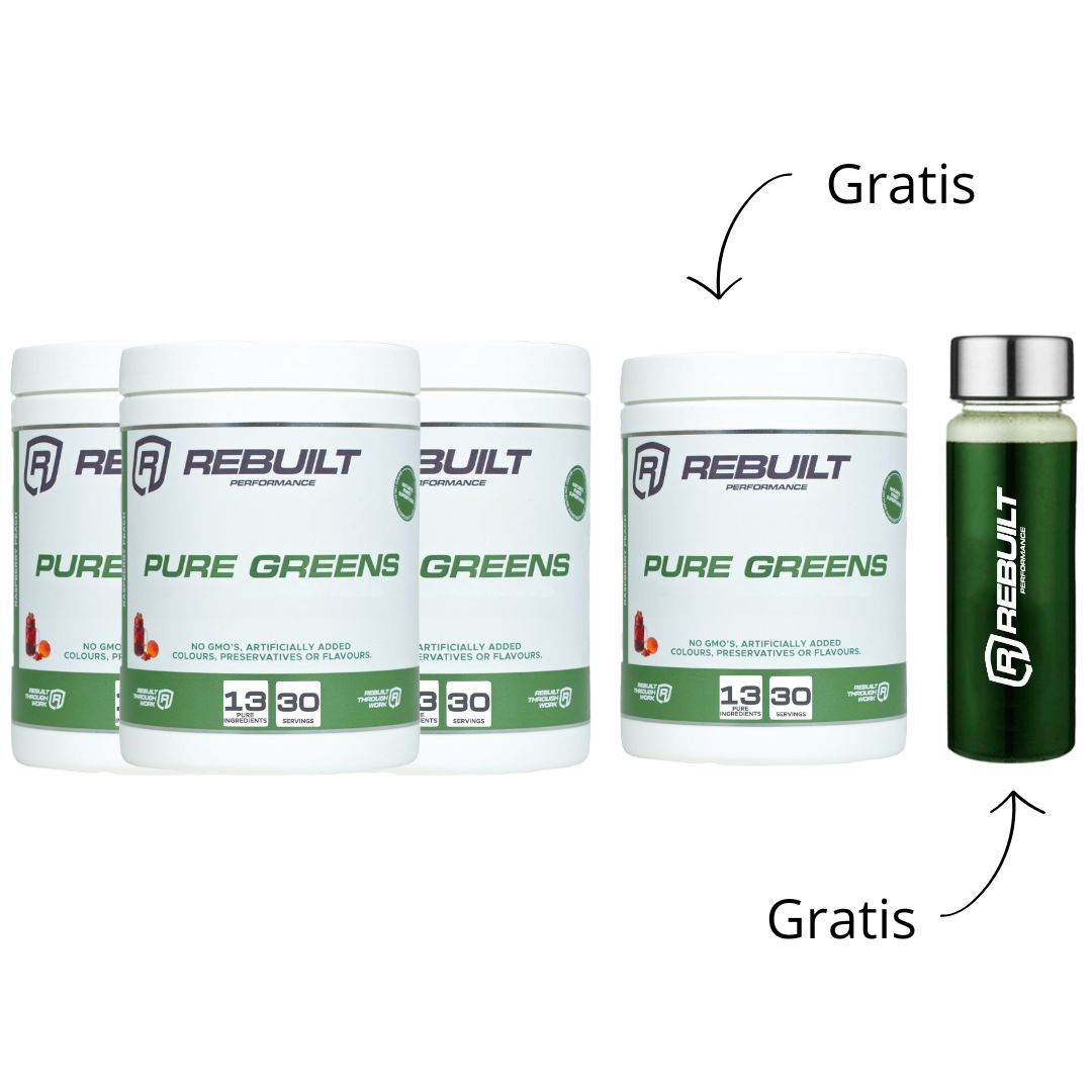 Kaufe 3, erhalte 4 Greens + kostenlosen Shaker
